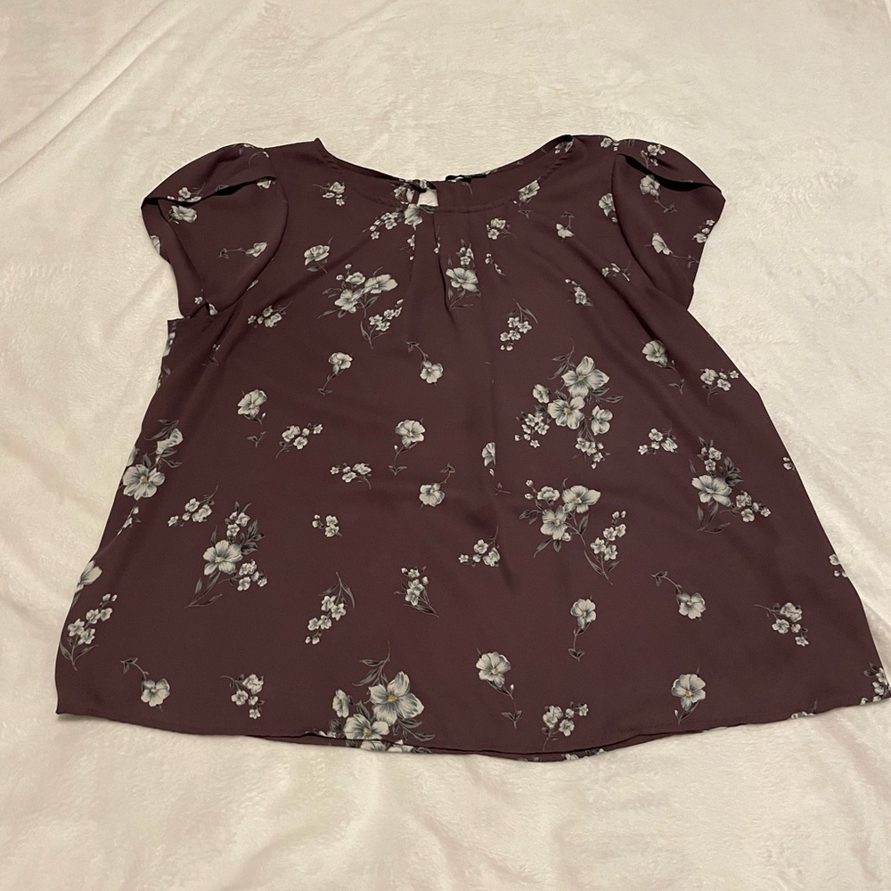 Bastille Tulip Sleeve Blouse - Light Purple